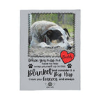 "When You Miss Me" - Pet Memorial Fleece Blanket - Personalized Name and Picture