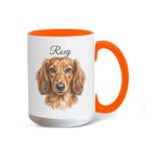 "Best Dog Dad Ever" Custom Water color Pet Portrait Coffee Mug