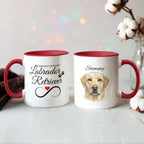 "Proudly Loved by my Labrador Retriever" Water Color Pet Portrait Coffee Mug