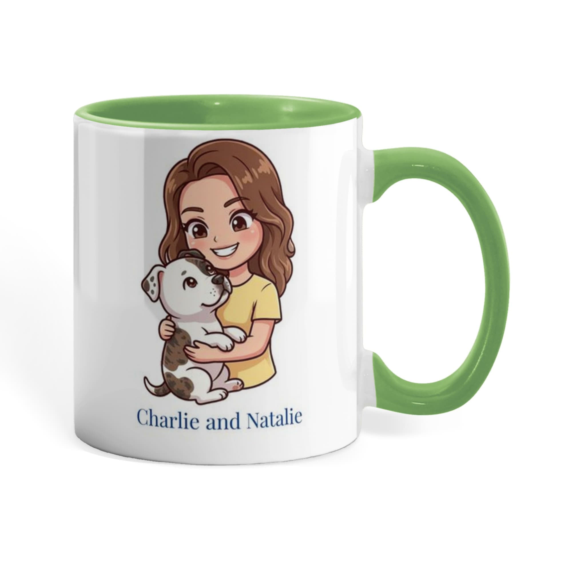 I Wish I Could Rescue All the Dogs – Chibi Style Pet Portrait Coffee Mug
