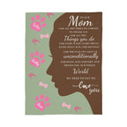 🐾 To Our Mom Dog Blanket - Personalized Dog Names - Dog Mom Gift 🎁 - Fleece Throw