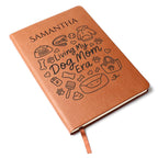 Living My Dog Mom Era Journal – Personalized Leather Journal for Dog Lovers