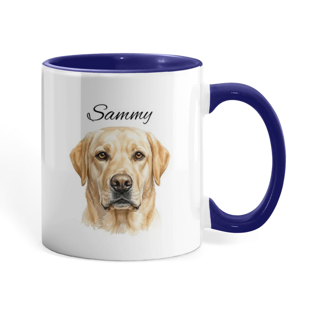 "Loved by a Labrador Retriever" Water Color Pet Portrait Coffee Mug
