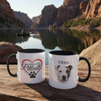 "Loved by my Pitbull" Water Color  Pet Portrait Coffee Mug