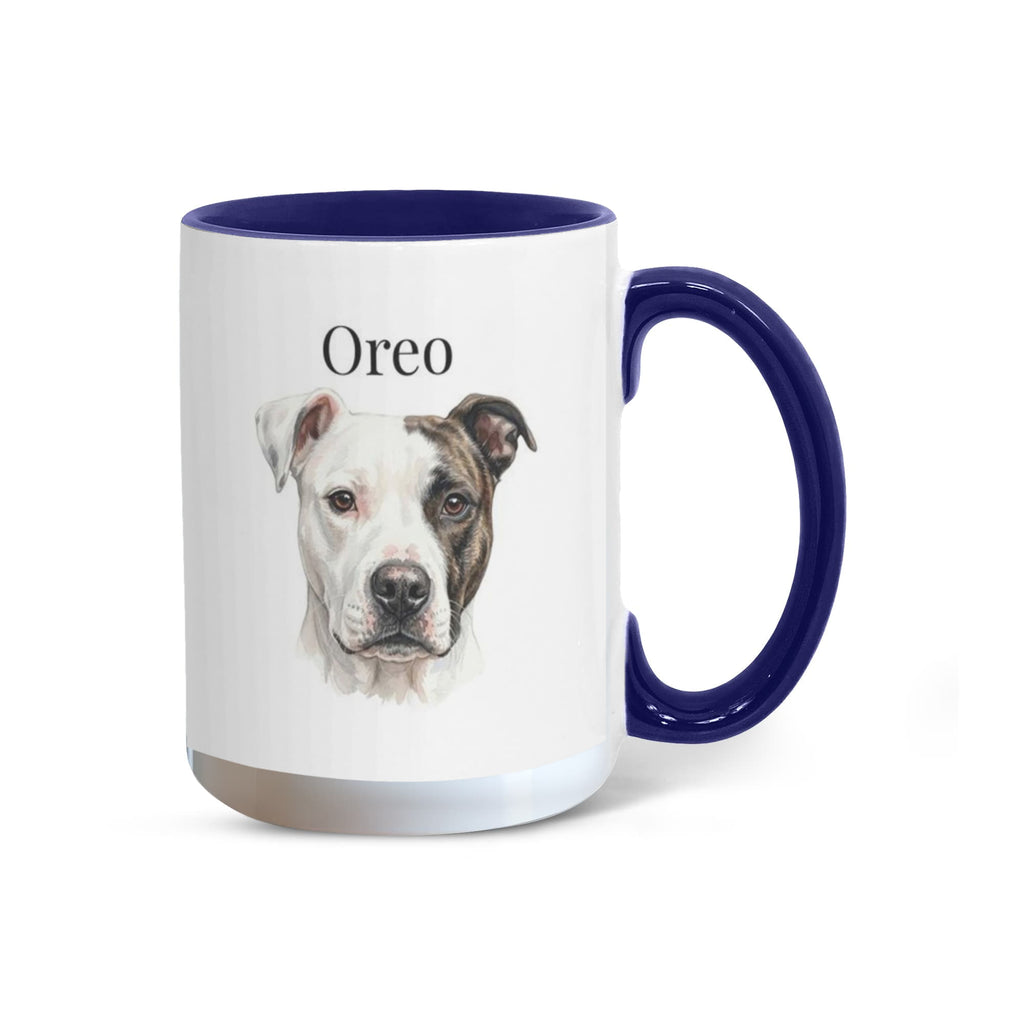 Rescue Mama Custom Pet Portrait Coffee Mug – Watercolor Style